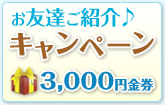 ���F�B���Љ��L�����y�[���@3,000�~����